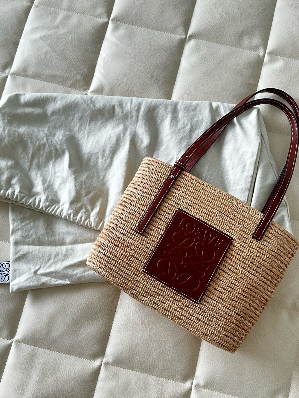 Loewe small square basket bag